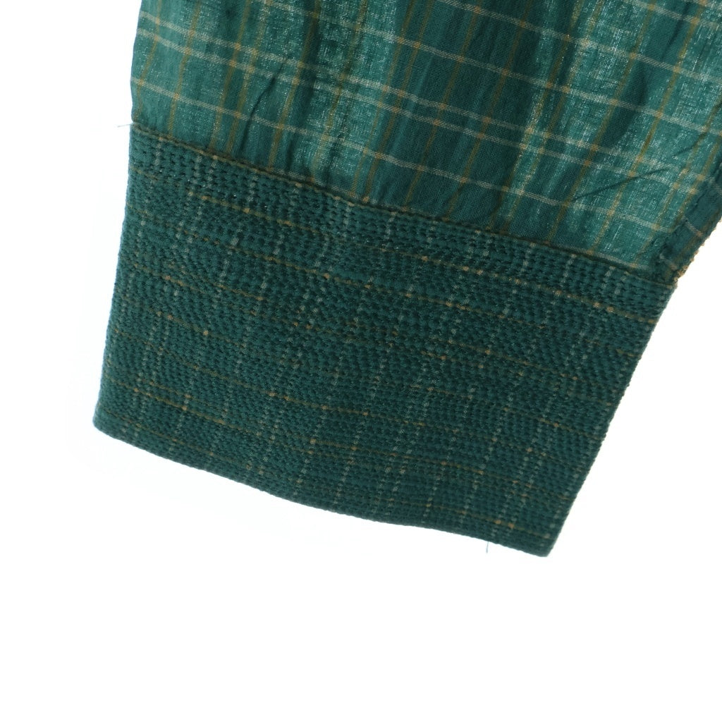 MAATEE&SONS(マーティーアンドサンズ) 25AW GUPTA WESTERN グプタ ウエスタン チェック 長袖シャツ グリーン MT5303-0605