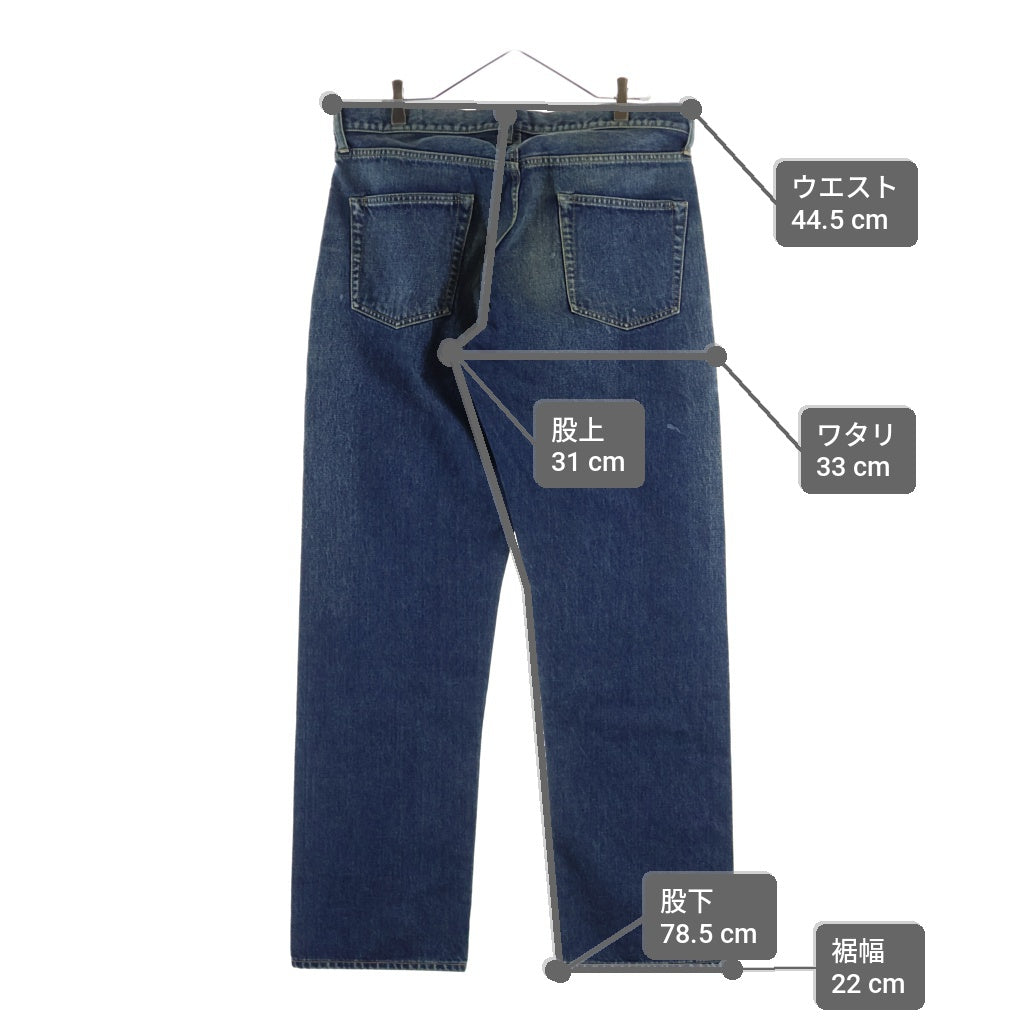 MAATEE&SONS(マーティーアンドサンズ) 25AW 5PK DENIM PANTS 5ポケット デニムパンツ ボタンフライ ストレートジーンズ インディゴ MT5303-0220