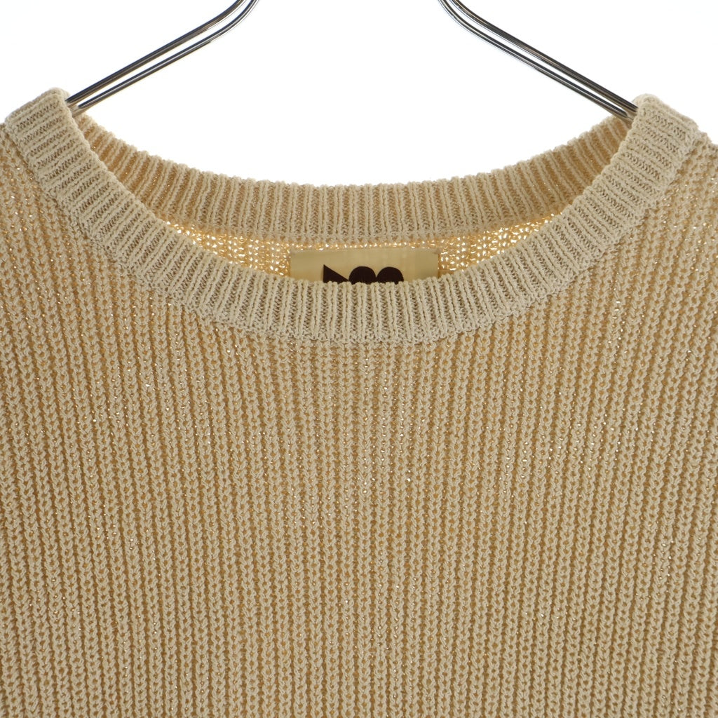 NO BRAND(ノーブランド) VOO SPEKNIT クルーネック 長袖ニット セーター アイボリー VOO-1127