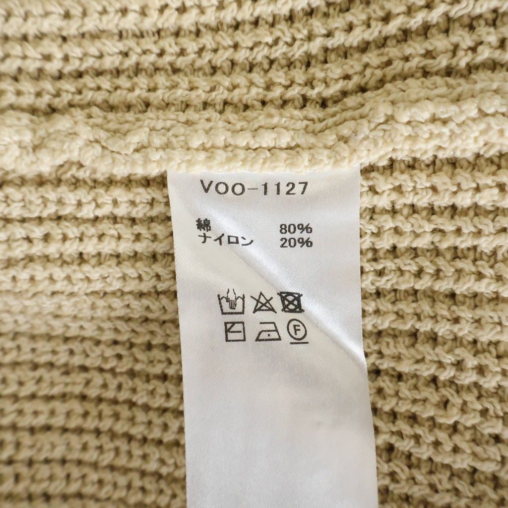 NO BRAND(ノーブランド) VOO SPEKNIT クルーネック 長袖ニット セーター アイボリー VOO-1127