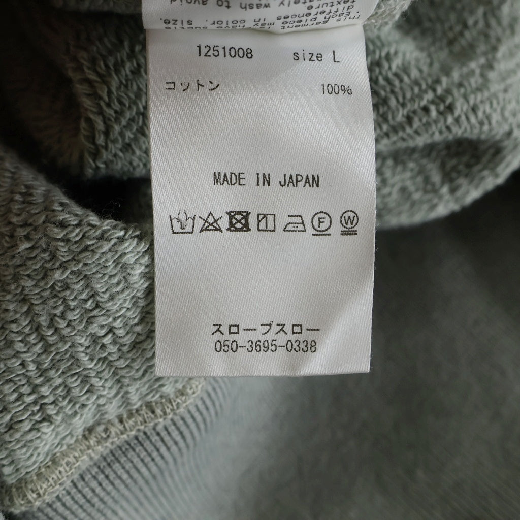 NO BRAND(ノーブランド) Slopeslow sweatshirt スロープスロー クルーネック 長袖スウェット トレーナー グレー 1251008