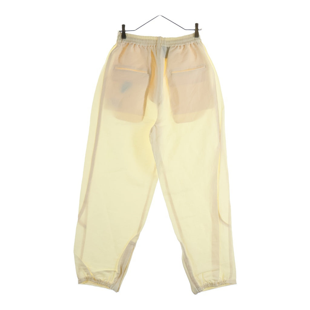 Stein(シュタイン) 25AW ×UMBRO アンブロ LINEN/NYLON TRACK PANTS リネン ナイロン トラックパンツ ロゴ刺繍 イージーパンツ アイボリー ST.1342