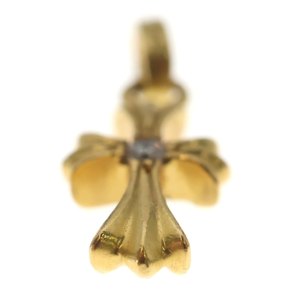 CHROME HEARTS(クロムハーツ) 22K CRS BBYFAT DIA ベイビーファットクロス 両面1ダイヤ ペンダントトップ ゴールド BCA034