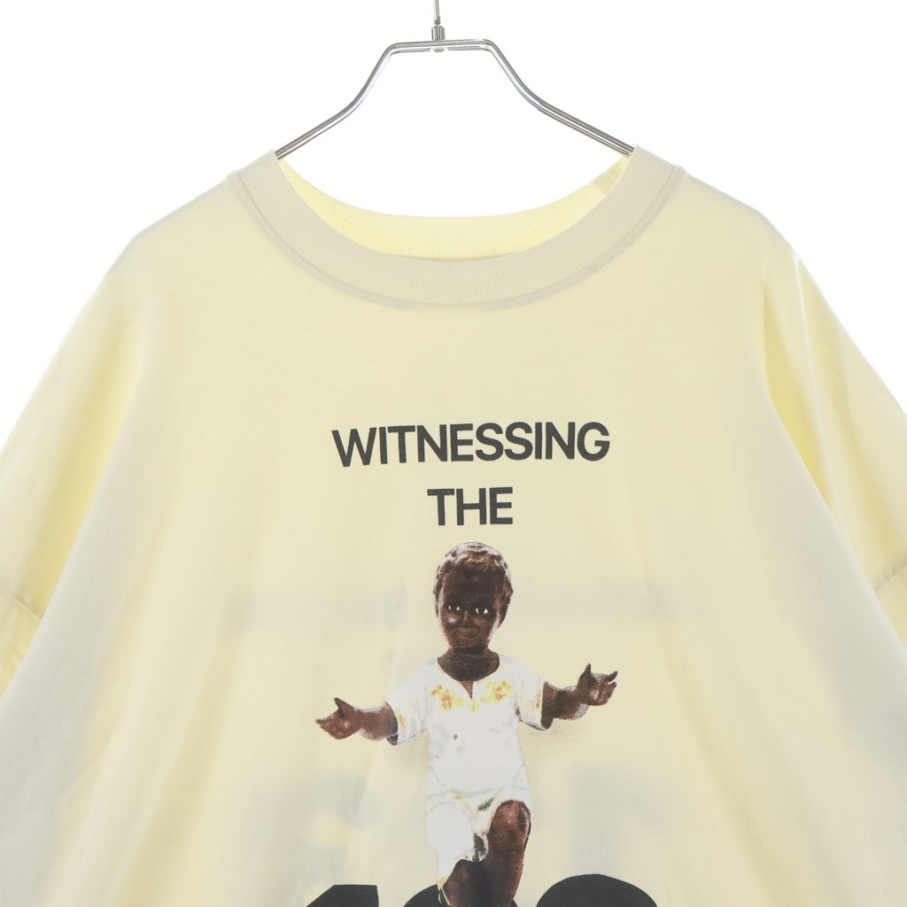 RRR123 RIVINGTON roi Rebis(リヴィントンロイレビス) ×FEAR OF GOD Revival LS T-shirt 長袖 クルーネック Tシャツ カットソー アイボリー