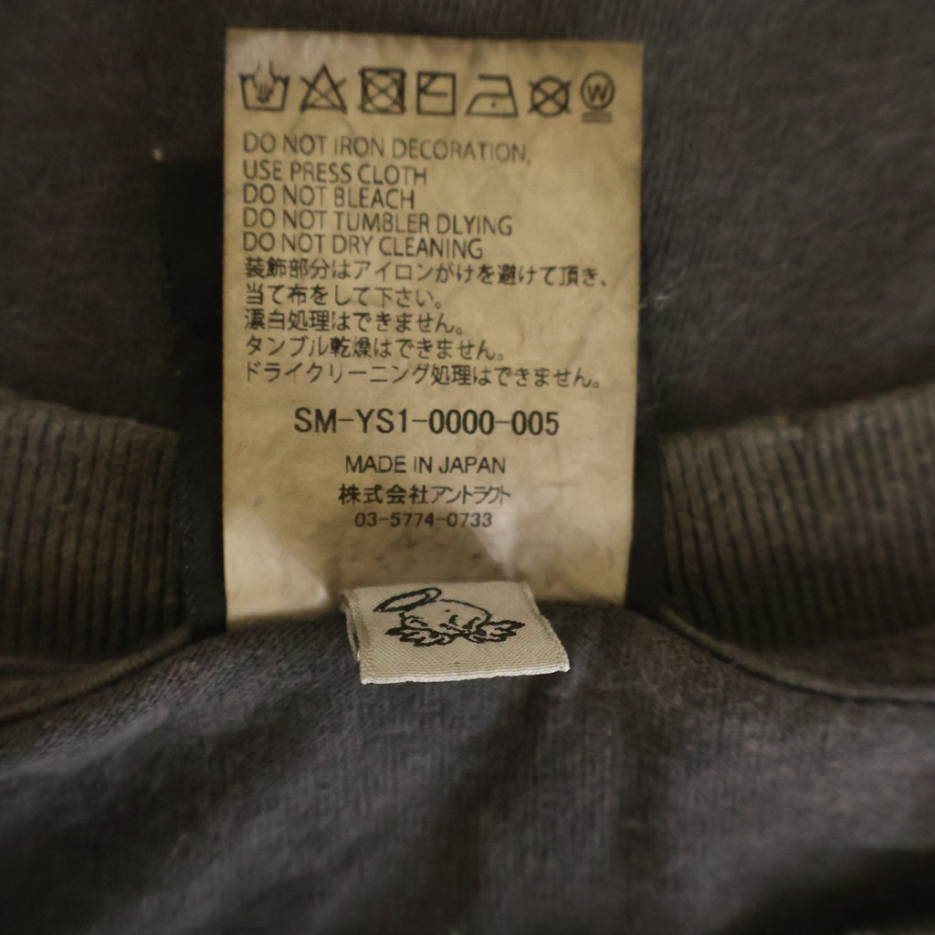 SAINT MICHAEL(セントマイケル) 24AW IDEOLOGICAL S/S TEE 半袖 クルーネック Tシャツ ブラック SM-YS1-0000-005