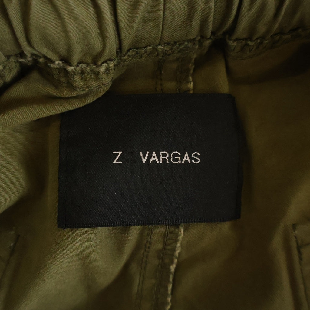 ZAC∴VARGAS(ザックバルガス) ヴィンテージ加工 ドローコード ハーフパンツ ショートパンツ カーキ