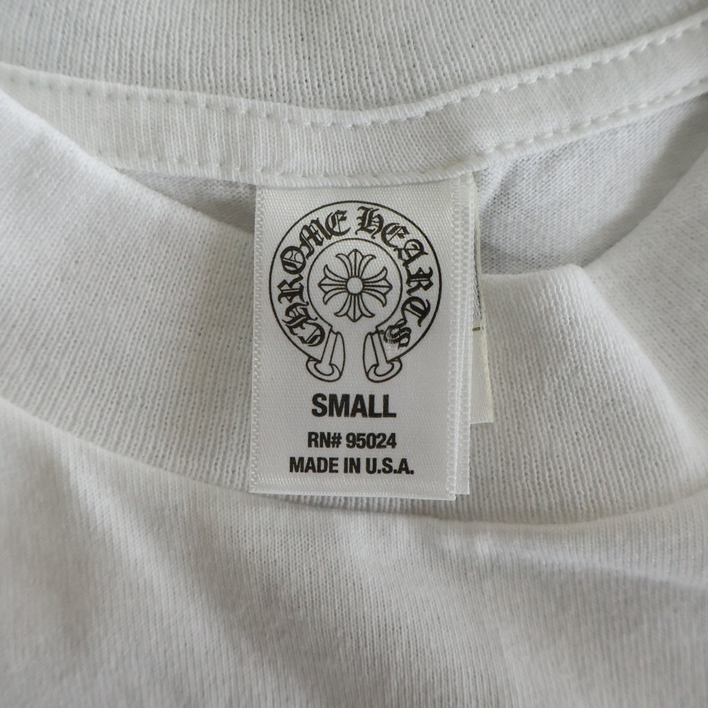 CHROME HEARTS(クロムハーツ) CH Plus Pattern Triple Cross S/S Tee CHプラスパターン トリプルクロスプリント クルーネック半袖Tシャツ ショートスリーブカットソー ホワイト