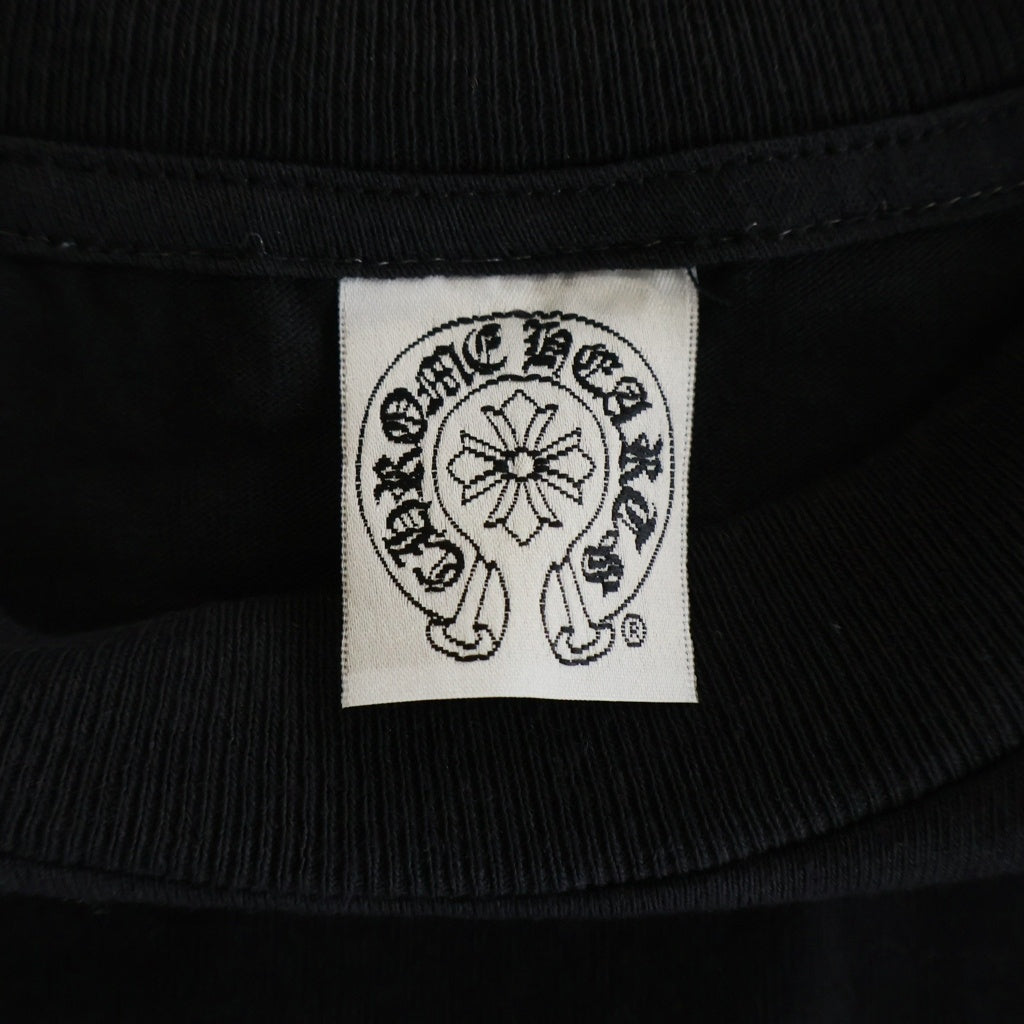 CHROME HEARTS(クロムハーツ) T-Bar Logo Fuck You Los Angeles L/S Tee ロサンゼルス Tバー ファックユー ホースシュープリント クルーネック長袖Tシャツ ロングスリーブカットソー ブラック