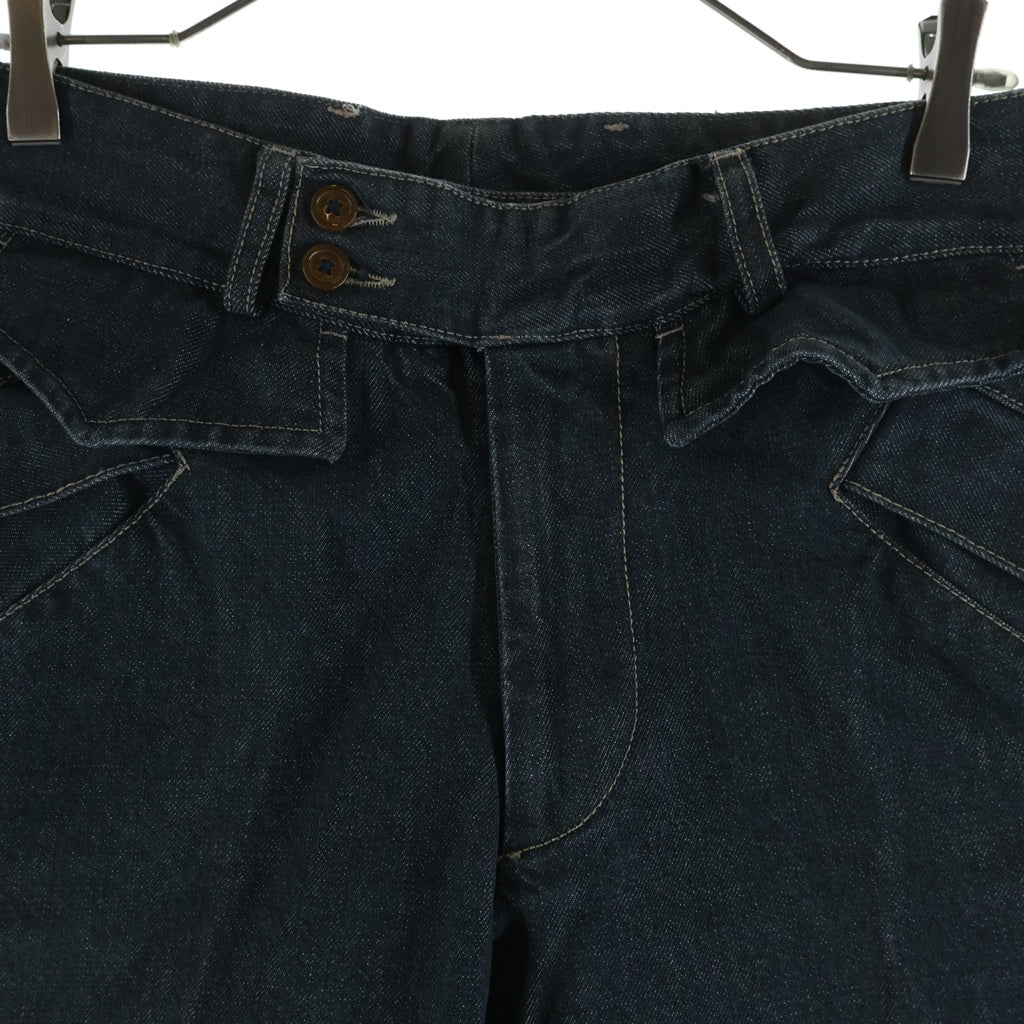 Vivienne Westwood MAN(ヴィヴィアンウエストウッドマン) ジッパーフライ フラップポケット デニムパンツ ストレートジーンズ インディゴ 25 P131