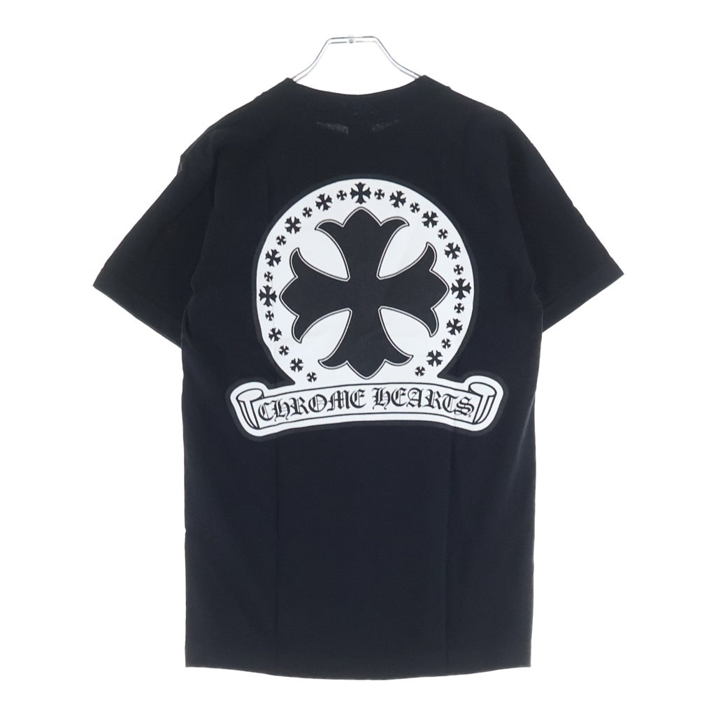 CHROME HEARTS(クロムハーツ) CH Plus Scroll Logo S/S Tee CHプラス スクロールラベルプリント クルーネック半袖Tシャツ ショートスリーブカットソー ブラック