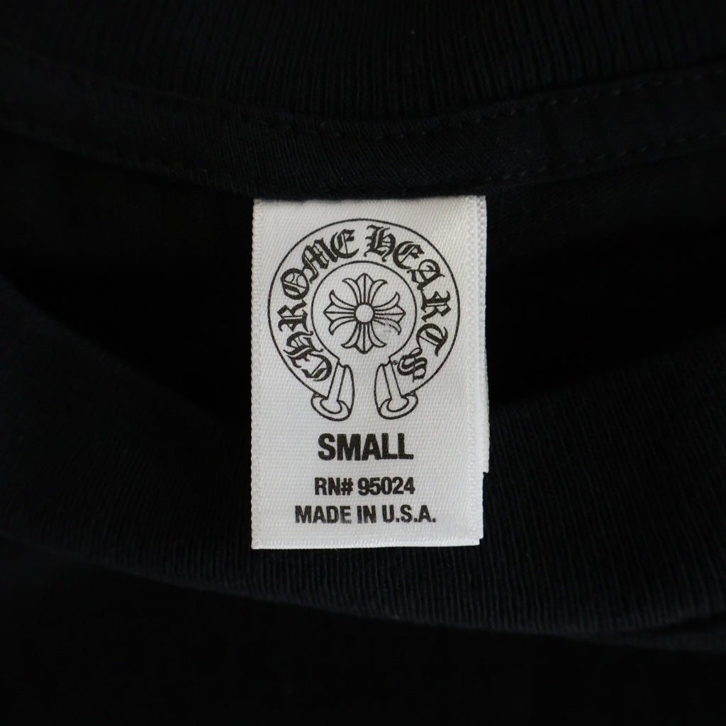 CHROME HEARTS(クロムハーツ) CH Plus Scroll Logo S/S Tee CHプラス スクロールラベルプリント クルーネック半袖Tシャツ ショートスリーブカットソー ブラック