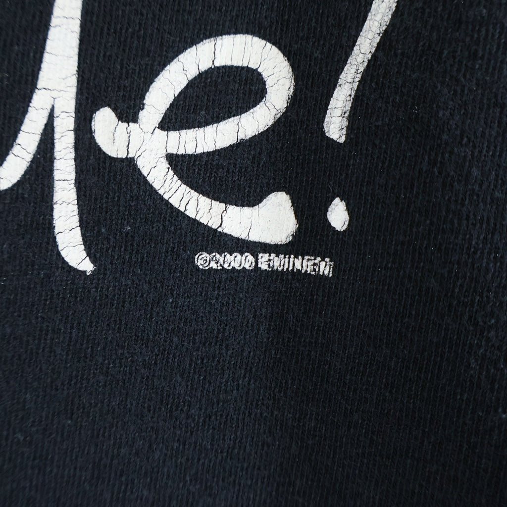 VINTAGE(ヴィンテージ) 00s EMINEM Remember Me 半袖 クルーネック Tシャツ ブラック