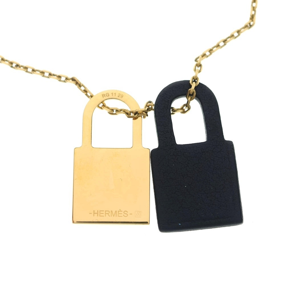 HERMES(エルメス) オーケリーPM ネックレス ペンダント チェーン ゴールド金具 D刻印 ゴールド RG1129 レディース