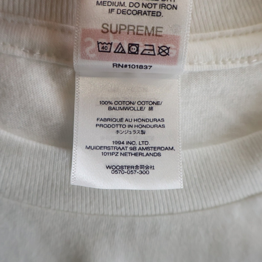 SUPREME(シュプリーム) 26SS Spider-Man Tee ロゴ スパイダーマン フロントプリント クルーネック 半袖Tシャツ ホワイト