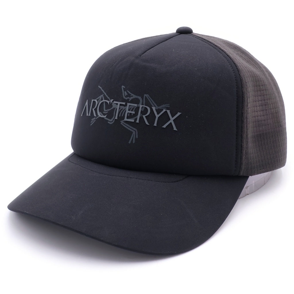 ARC'TERYX(アークテリクス) Bird Word Trucker Hat ロゴ入り メッシュ キャップ ブラック 0525X000009488