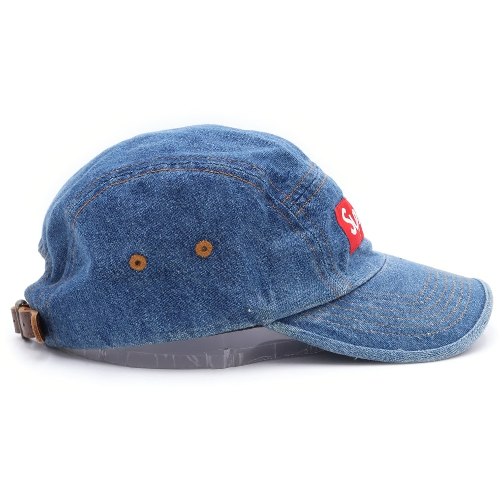 SUPREME(シュプリーム) Washed Chino Twill Denim Camp Cap ボックスロゴ デニム キャンプ キャップ インディゴ