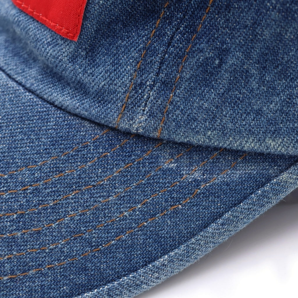 SUPREME(シュプリーム) Washed Chino Twill Denim Camp Cap ボックスロゴ デニム キャンプ キャップ インディゴ