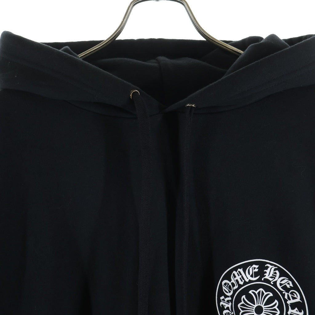 CHROME HEARTS(クロムハーツ) OSAKA Horseshoe Hoodie 大阪限定 ホースシューフーディ 袖プリント プルオーバー パーカー ブラック
