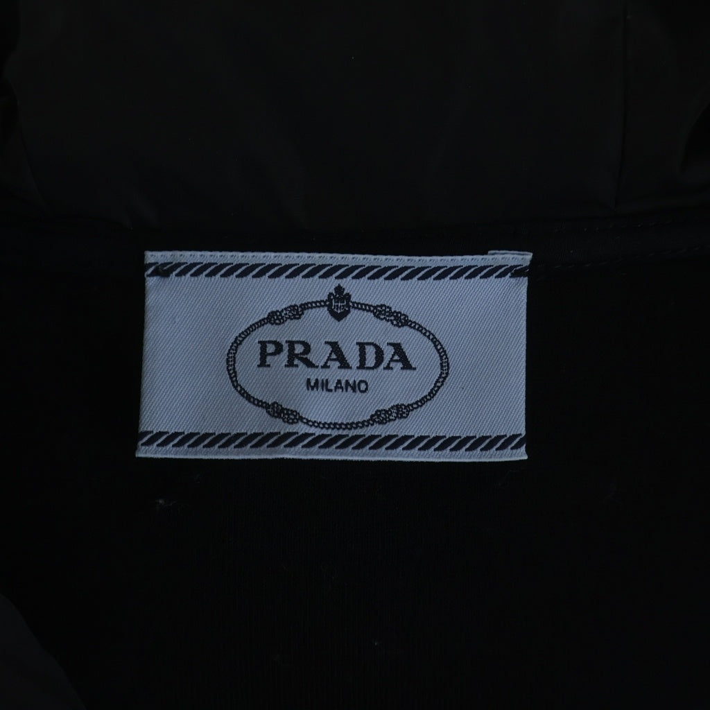 PRADA(プラダ) RE-NYLON 袖スウェット切替 リナイロン ジップアップ