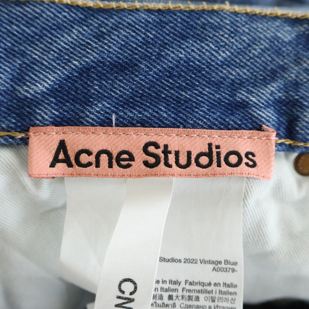 Acne Studios(アクネ ストゥディオズ) 2022F リラックス フィットジーンズ デニムパンツ インディゴ A00379