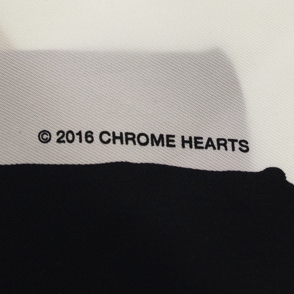 CHROME HEARTS(クロムハーツ) ×MATTY BOY マッティボーイ チョンパー シルク 大判 スカーフ ホワイト/ブラック