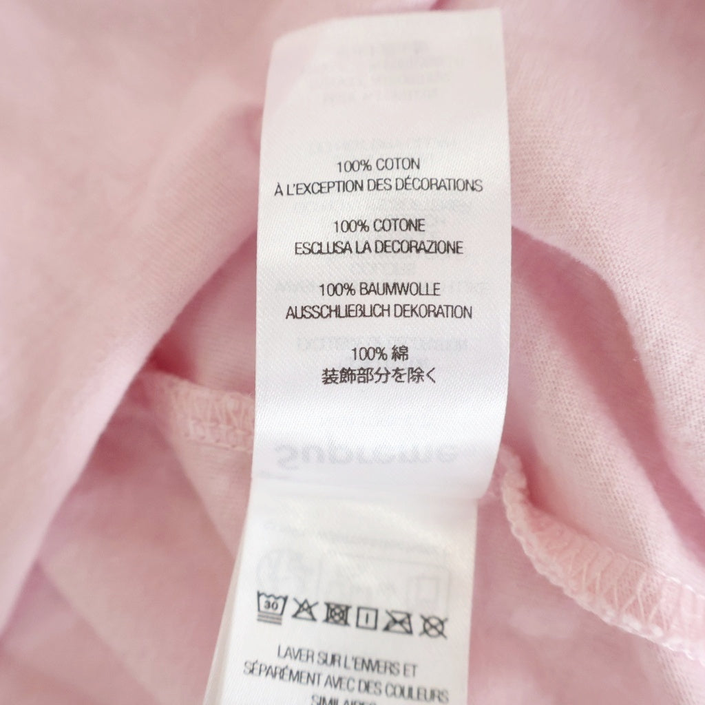 SUPREME(シュプリーム) 25AW × Number Nine ミッキーフロントラメプリント クルーネック 長袖Tシャツ ピンク/ブラック