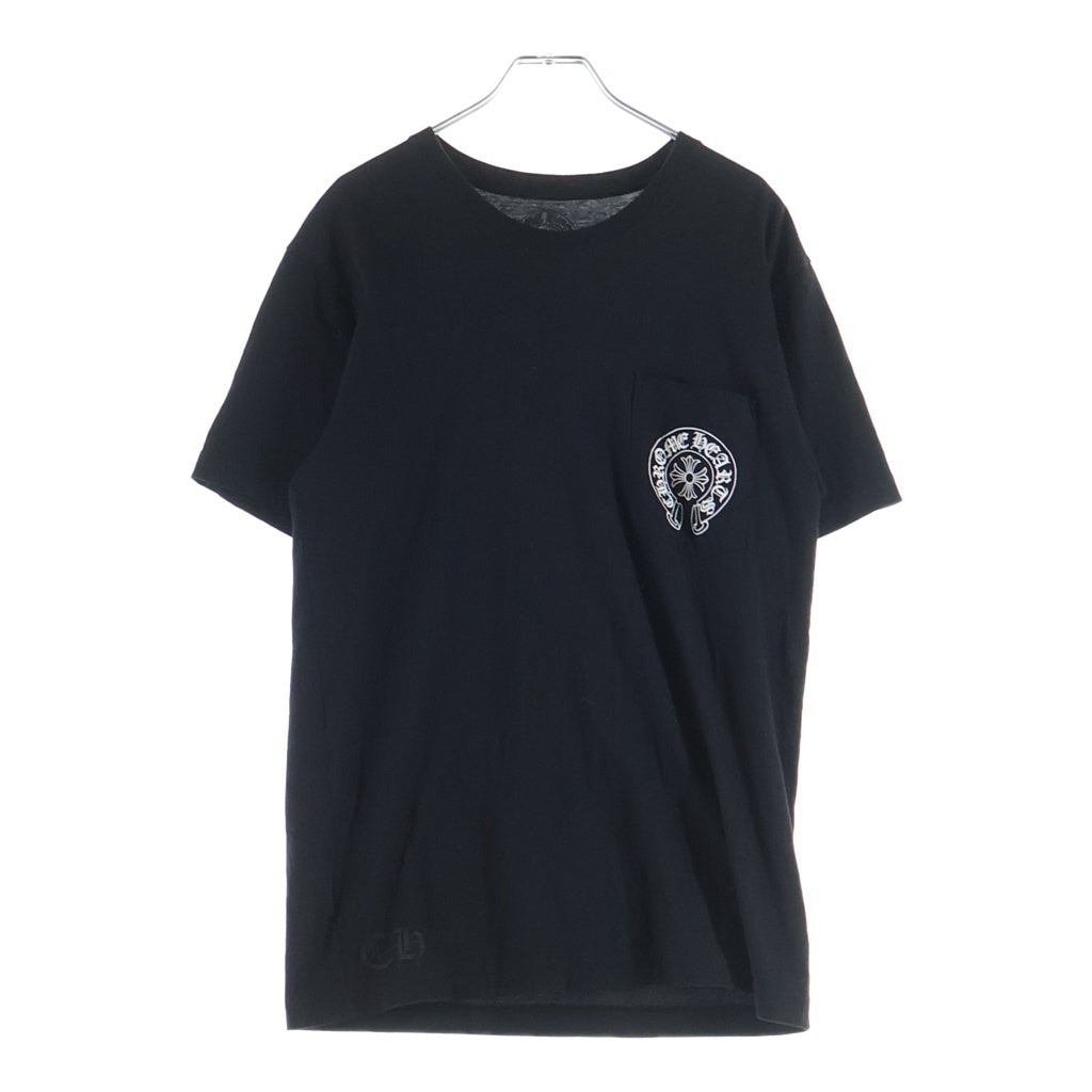 CHROME HEARTS(クロムハーツ) Honolulu Horseshoe SS Tee ホノルル限定 バック ホースシュー クルーネック半袖Tシャツカットソー ブラック