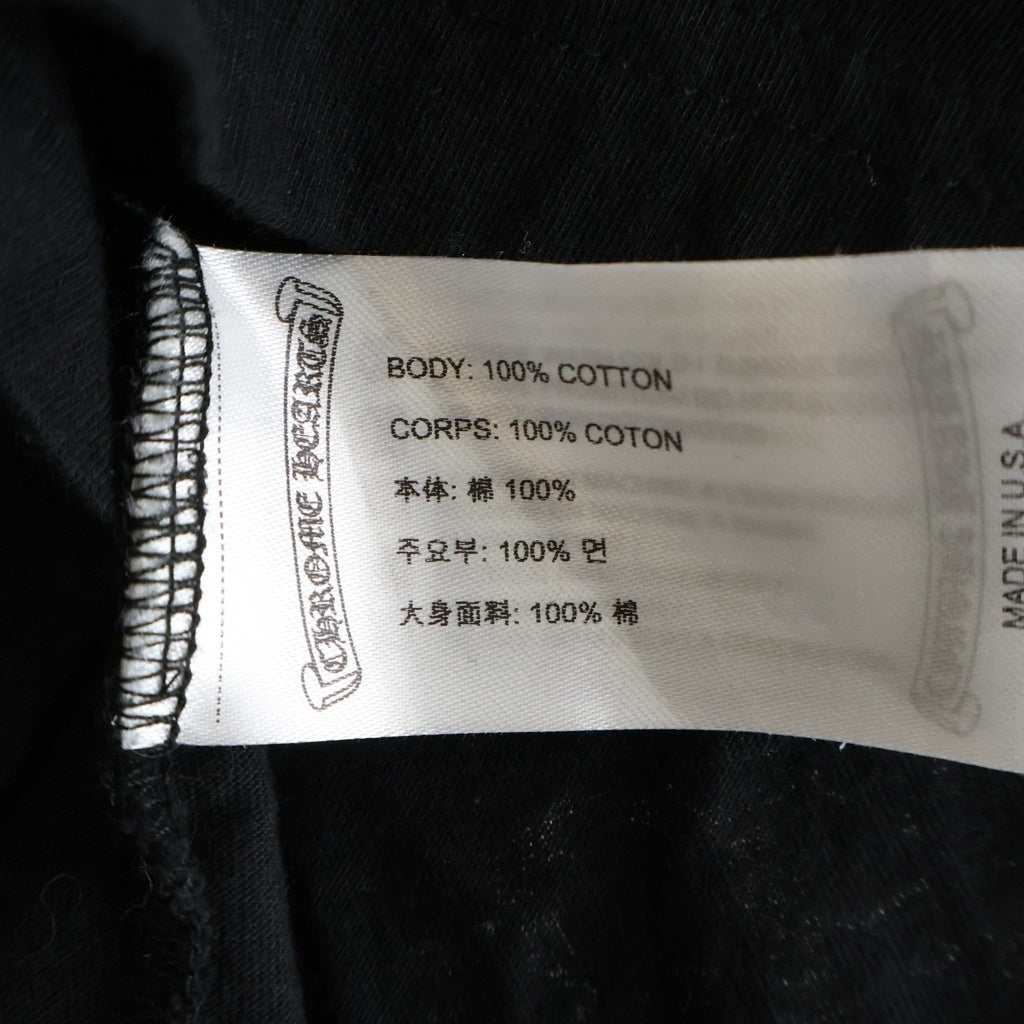 CHROME HEARTS(クロムハーツ) Honolulu Horseshoe SS Tee ホノルル限定 バック ホースシュー クルーネック半袖Tシャツカットソー ブラック