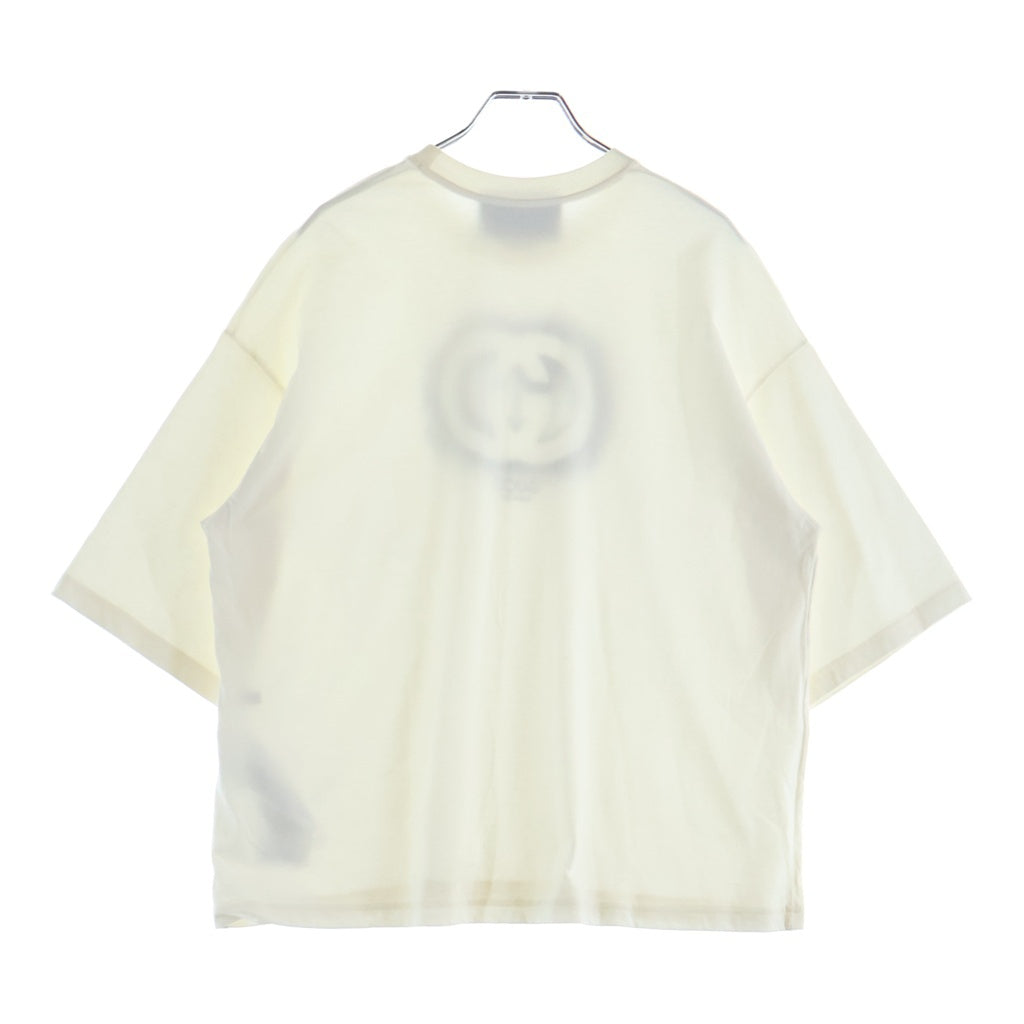 GUCCI(グッチ) 24SS インターロッキングGプリント クルーネック 半袖Tシャツ ホワイト 768462 XJF66