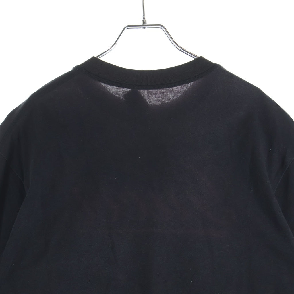 GUCCI(グッチ) 24AW Script Logo S/S Tee フロントスクリプトロゴプリント クルーネック 半袖Tシャツ ブラック 798769 XJGQ3