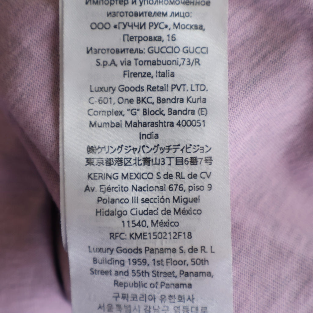 GUCCI(グッチ) 24AW Script Logo S/S Tee フロントスクリプトロゴプリント クルーネック 半袖Tシャツ ブラック 798769 XJGQ3