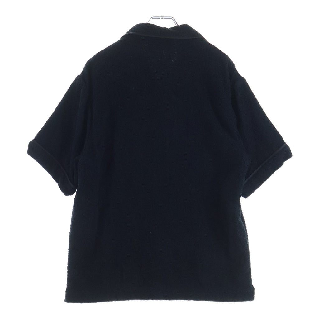 PRADA(プラダ) Terry Bowling Shirt トライアングルロゴ テリー ボウリング シャツ ブラック SC559 S212 1ZR3