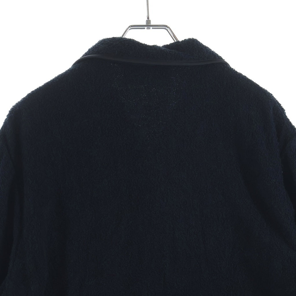 PRADA(プラダ) Terry Bowling Shirt トライアングルロゴ テリー ボウリング シャツ ブラック SC559 S212 1ZR3