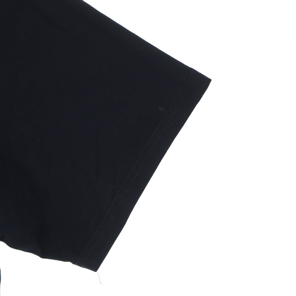 PRADA(プラダ) Stretch Cotton Polo Shirt トライアングルロゴ ストレッチ コットン リナイロン切替 ポロシャツ ブラック UJN703 S211 1YED