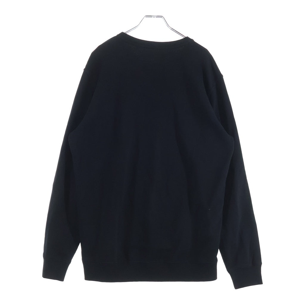 GIVENCHY(ジバンシィ) ヴィンテージロゴプリント クルーネック 長袖スウェット トレーナー ブラック BM700U30AF
