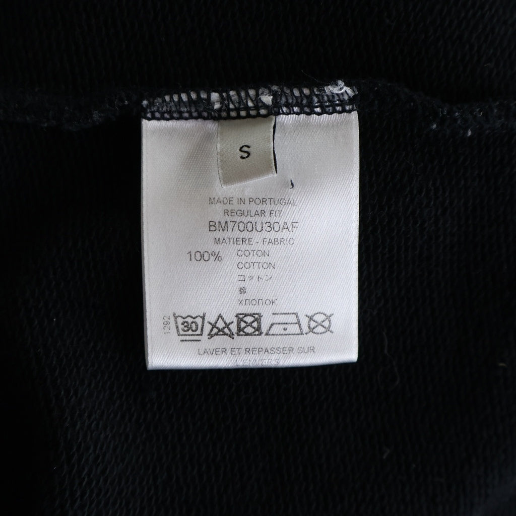 GIVENCHY(ジバンシィ) ヴィンテージロゴプリント クルーネック 長袖スウェット トレーナー ブラック BM700U30AF