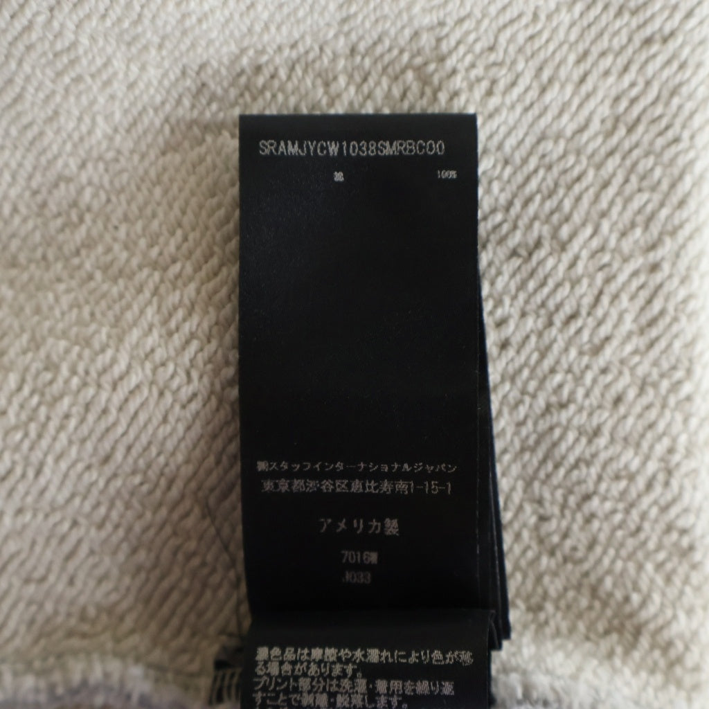 AMIRI(アミリ) MA CORE LOGO フロントロゴプリント クルーネック 長袖スウェット トレーナー グレー SRAMJYCW1038SMRBC00