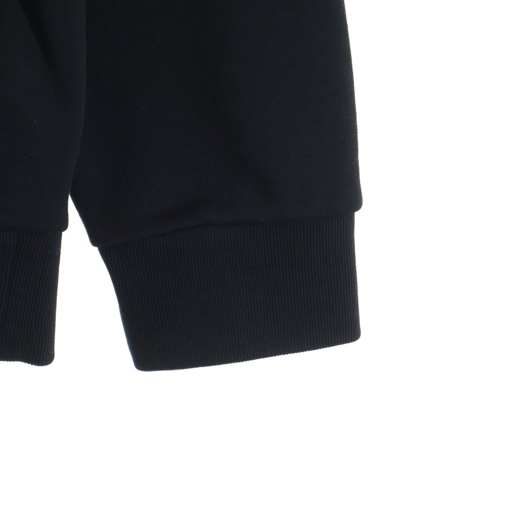 MONCLER(モンクレール) 24SS フロントロゴプリント コットン プルオーバーパーカー ブラック J10918G00038 809KR