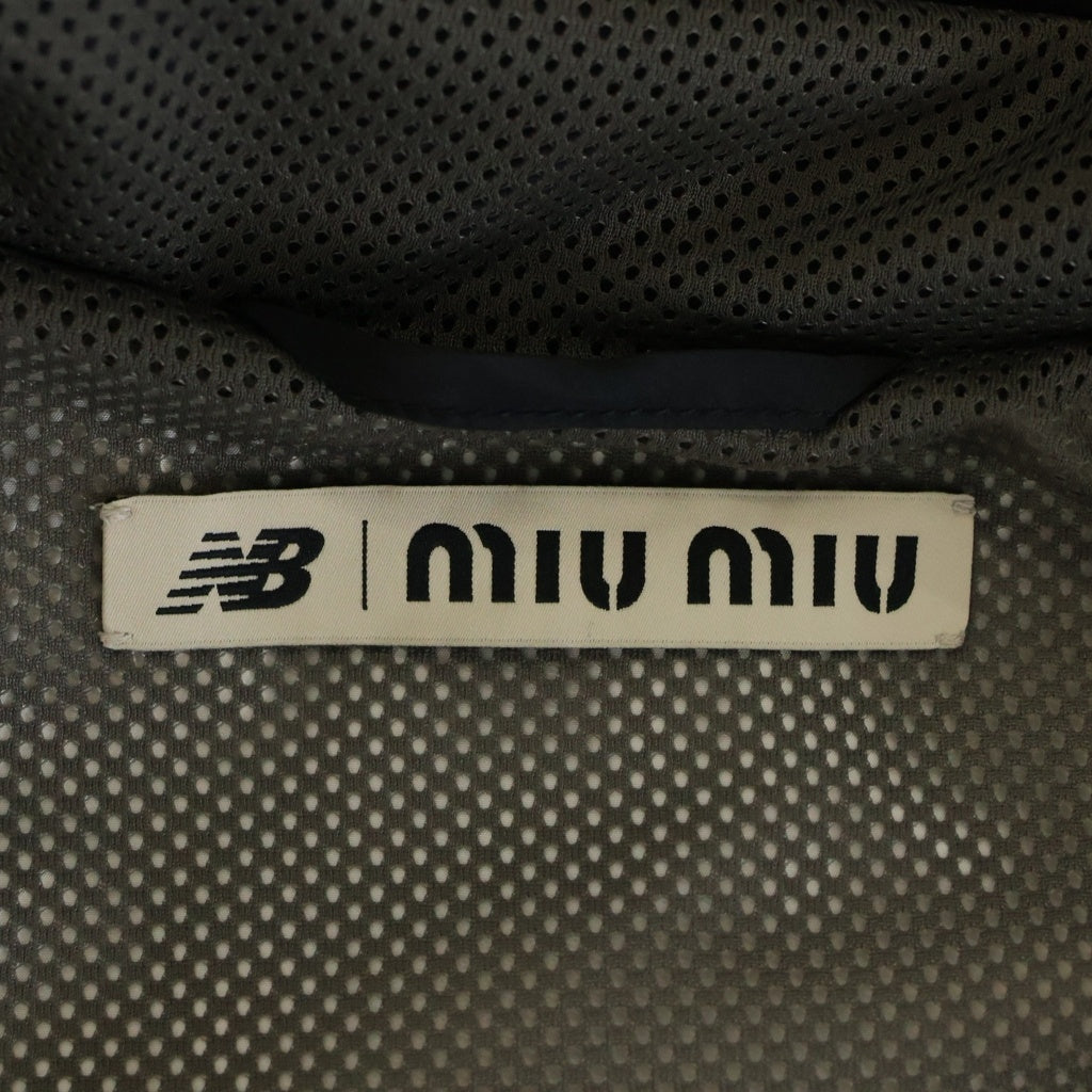 miumiu(ミュウミュウ) ×New Balance ニューバランス ウインドブレーカー ジャケット ホワイト/ネイビー ML1220 SAM1 163P レディース