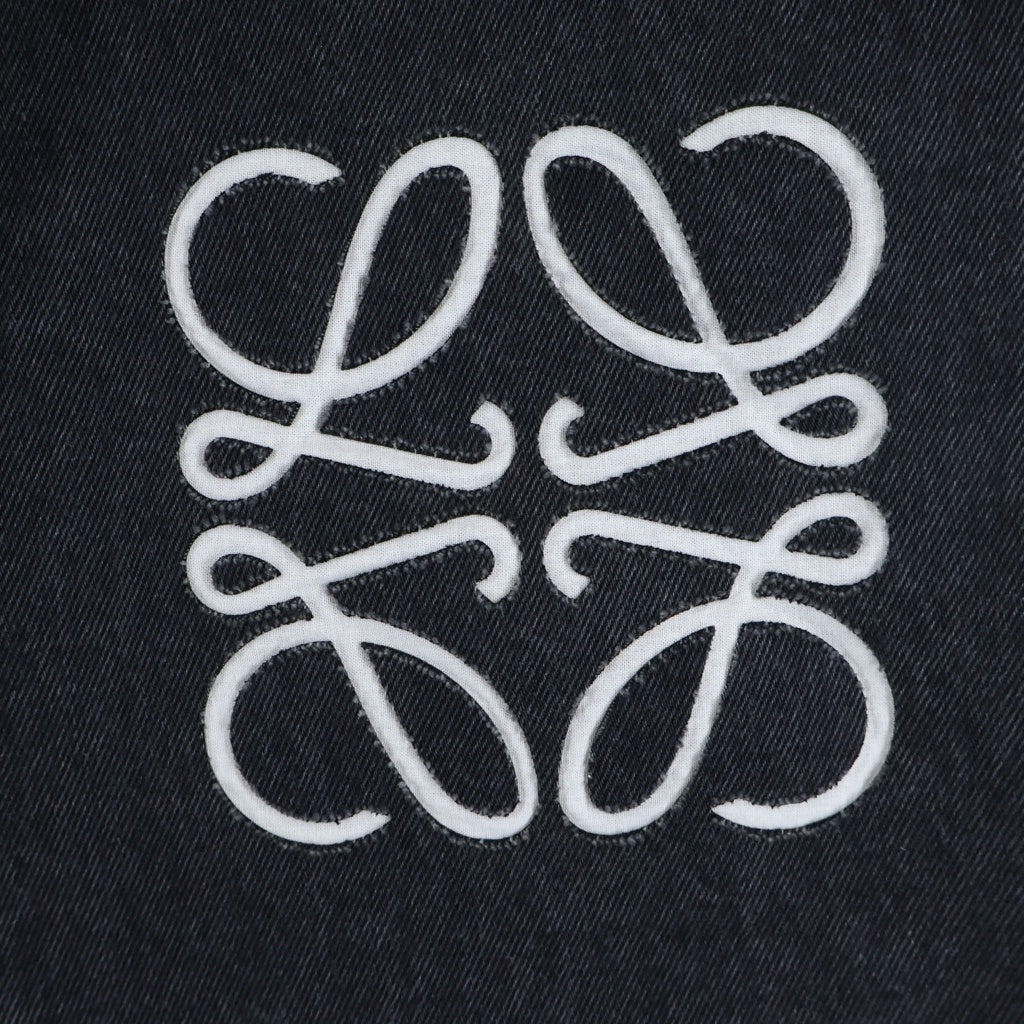 LOEWE(ロエベ) ANAGRAM BAGGY JEANS アナグラムバギージーンズ ブラックデニムパンツ ブラック H526Y11W27