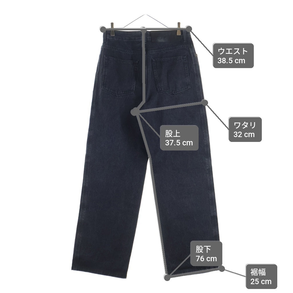 LOEWE(ロエベ) ANAGRAM BAGGY JEANS アナグラムバギージーンズ ブラックデニムパンツ ブラック H526Y11W27