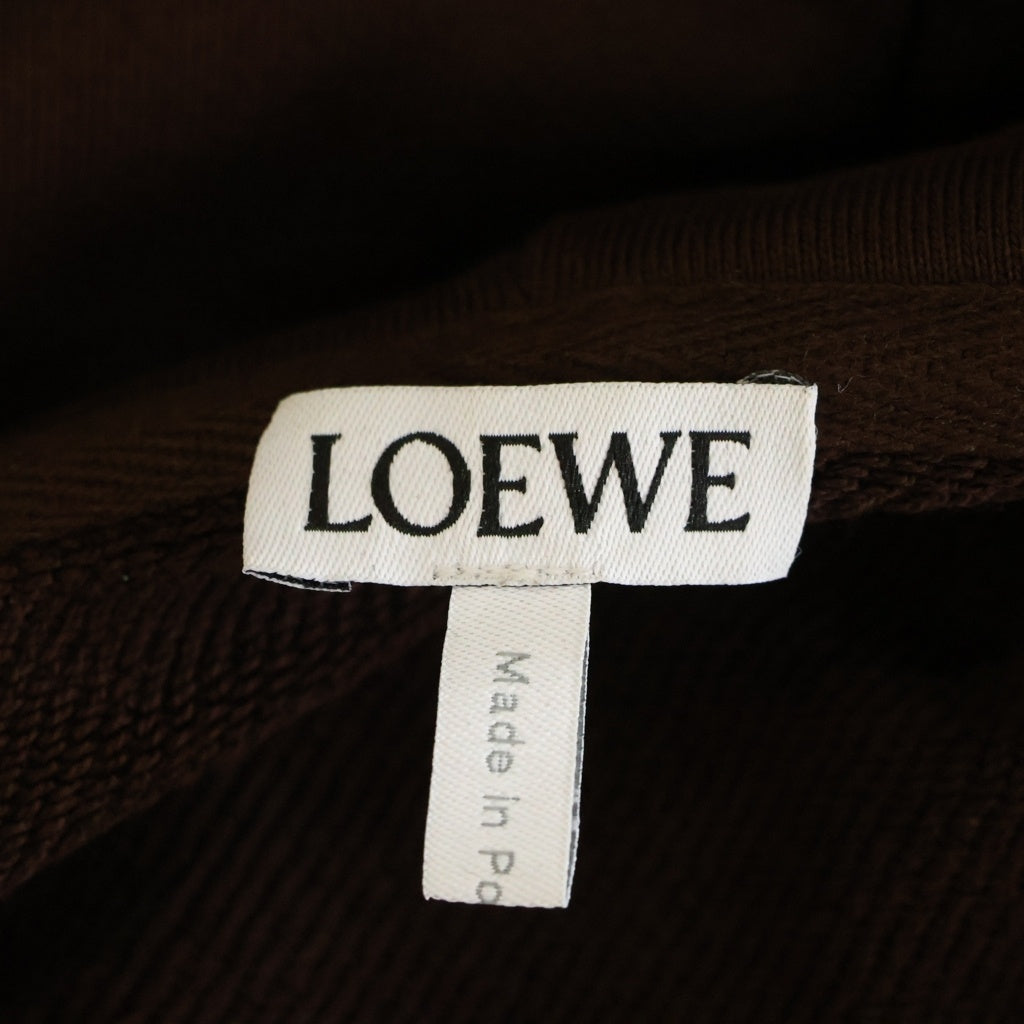 LOEWE(ロエベ) ANAGRAM PATCH POCKET HOODIE アナグラムパッチポケットフーディ プルオーバーパーカー ボルドー H526Y25X30