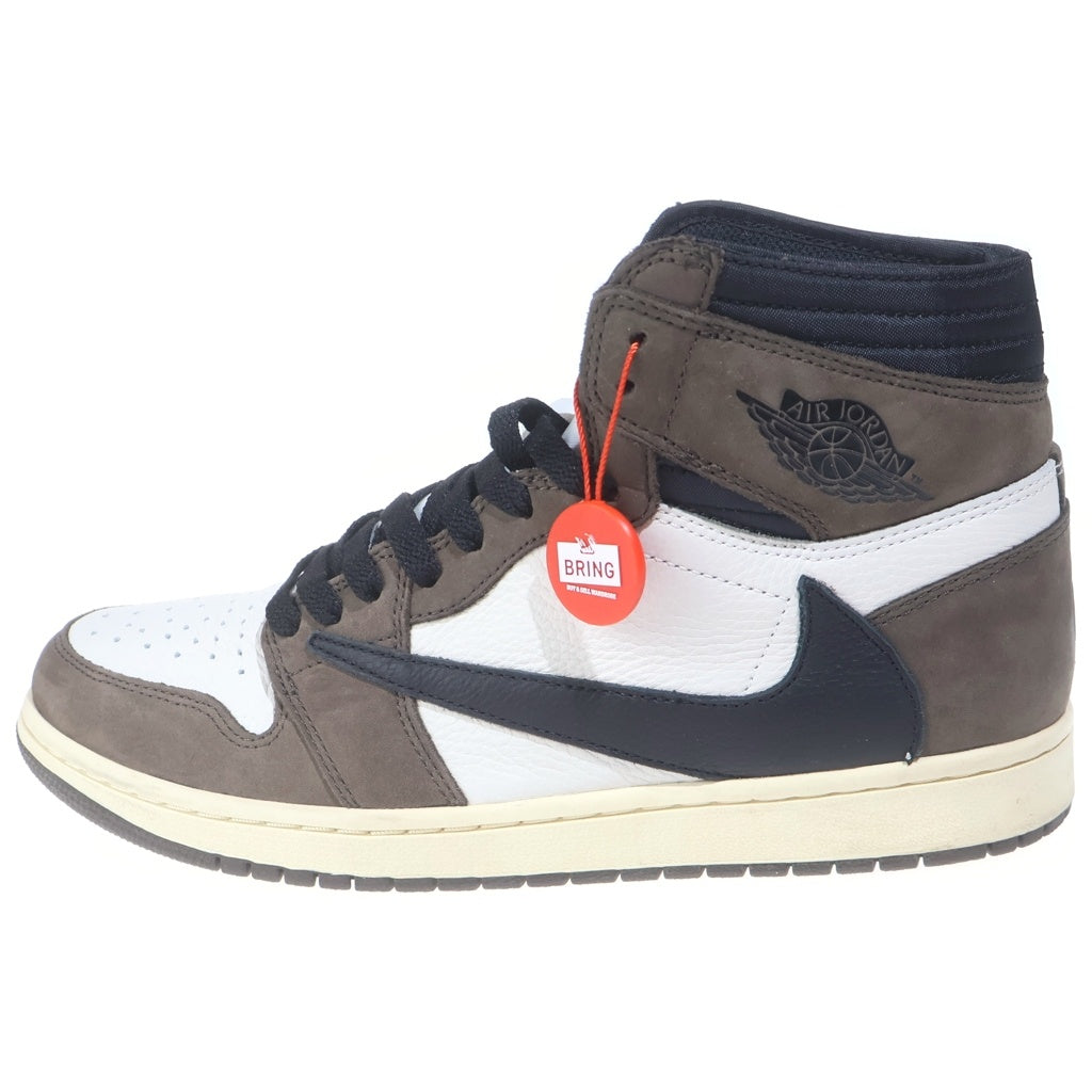 NIKE(ナイキ) ×TRAVIS SCOTT AIR JORDAN 1 RETRO HIGH OG TS SP トラヴィススコット エアジョーダン1 レトロ ダークモカ ハイカットスニーカー US10.5/28.5cm CD4487-100