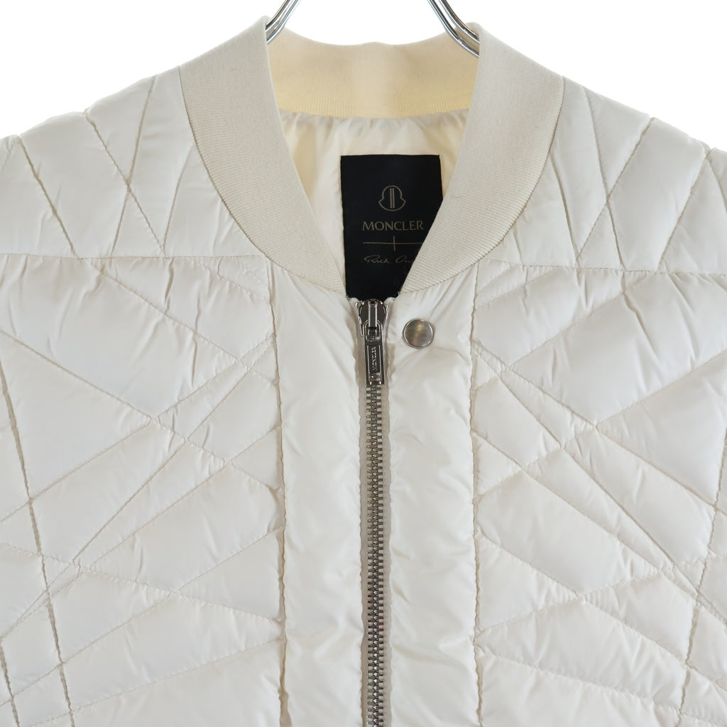 Rick Owens(リックオウエンス) ×MONCLER MEGAPENTA FLIGHT DOWN VEST モンクレール メガペンタ フライトダウンベスト ホワイト J209N1A00003