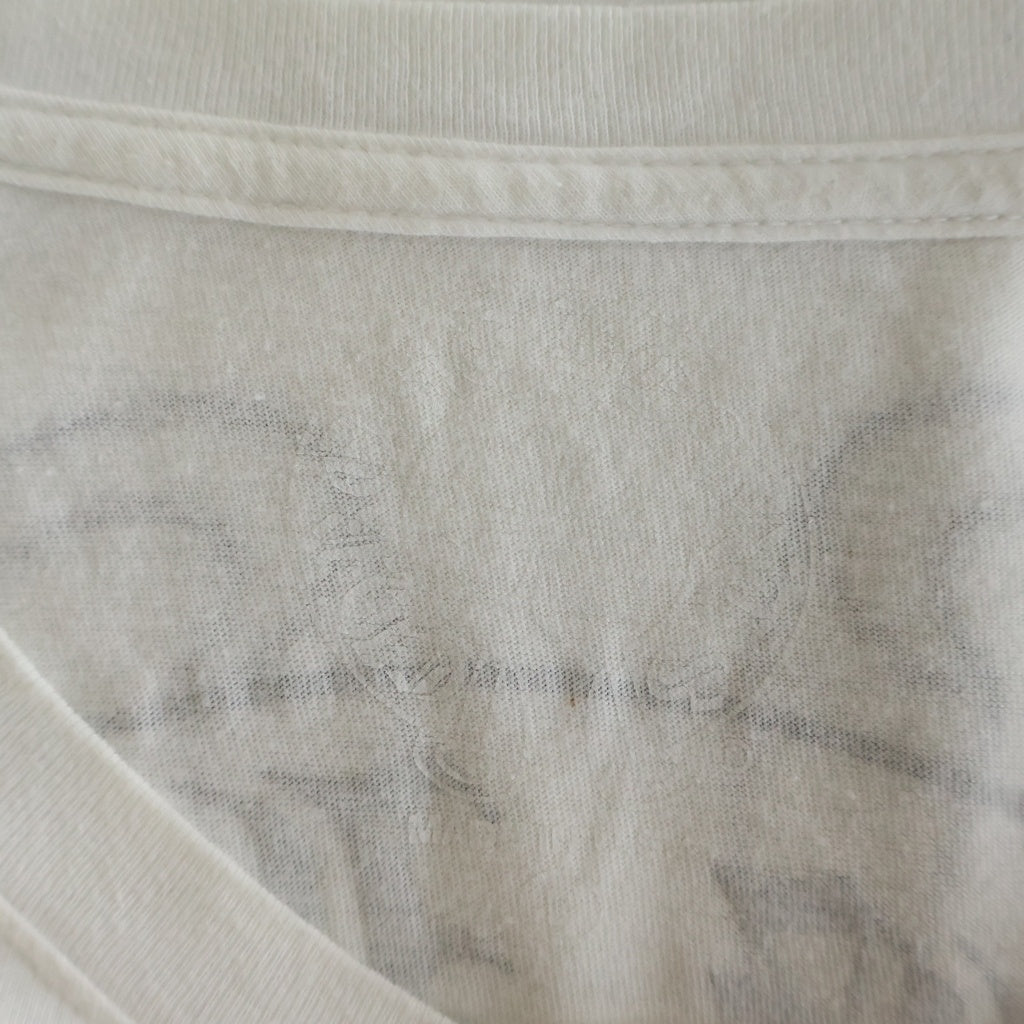 CHROME HEARTS(クロムハーツ) CH T-SHIRT バックホースシュープリント 半袖 クルーネック カットソー Tシャツ ホワイト