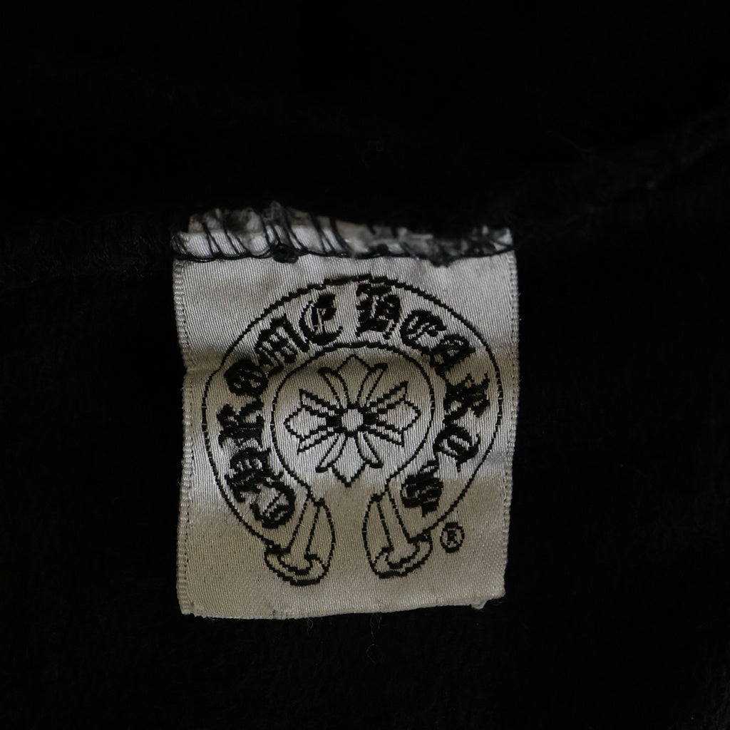CHROME HEARTS(クロムハーツ) OLD SWT PANTS T BER オールド Tバーロゴ CHクロス プリント スウェットパンツ ブラック