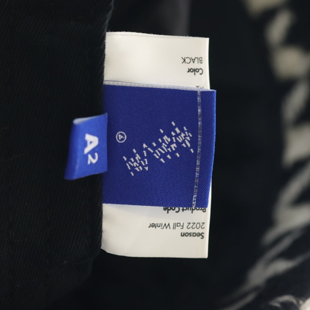 ADER ERROR(アーダーエラー) 22AW ハウンド トゥース バケットハット 千鳥格子 ブラック/ホワイト BLAFWHA02BK2