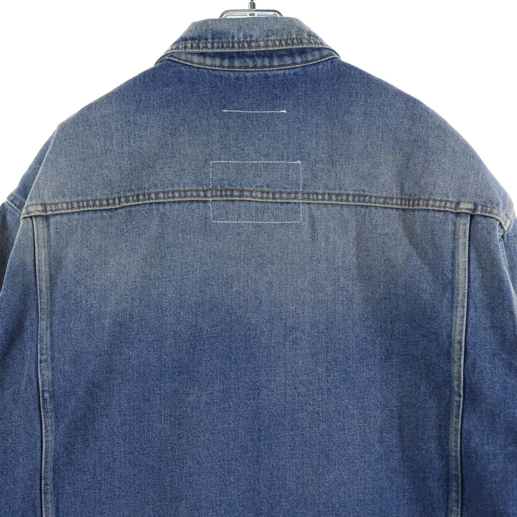MM6 Maison Margiela(エムエムシックスメゾンマルジェラ) ウォッシュド デニムジャケット ジージャン オーバーサイズ インディゴ S52AM0228 S30589