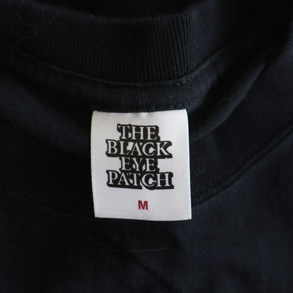 THE BLACK EYE PATCH(ブラックアイパッチ) Og Bamboo L/S Tee フロントロゴ バンブー プリント クルーネック 長袖Tシャツ ブラック