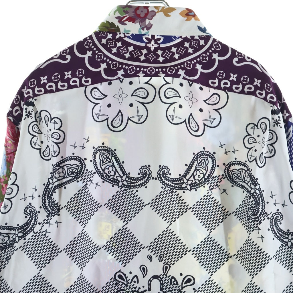LOUIS VUITTON(ルイヴィトン) 22AW モノグラム総柄シルク長袖シャツ マルチ RM222 RB8 HNS72W